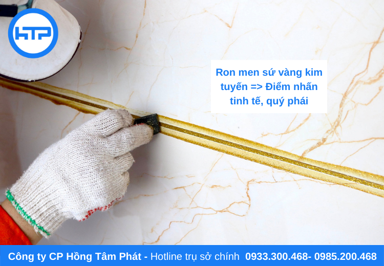 Hồng Tâm Phát thi công keo ron men sứ kim tuyến